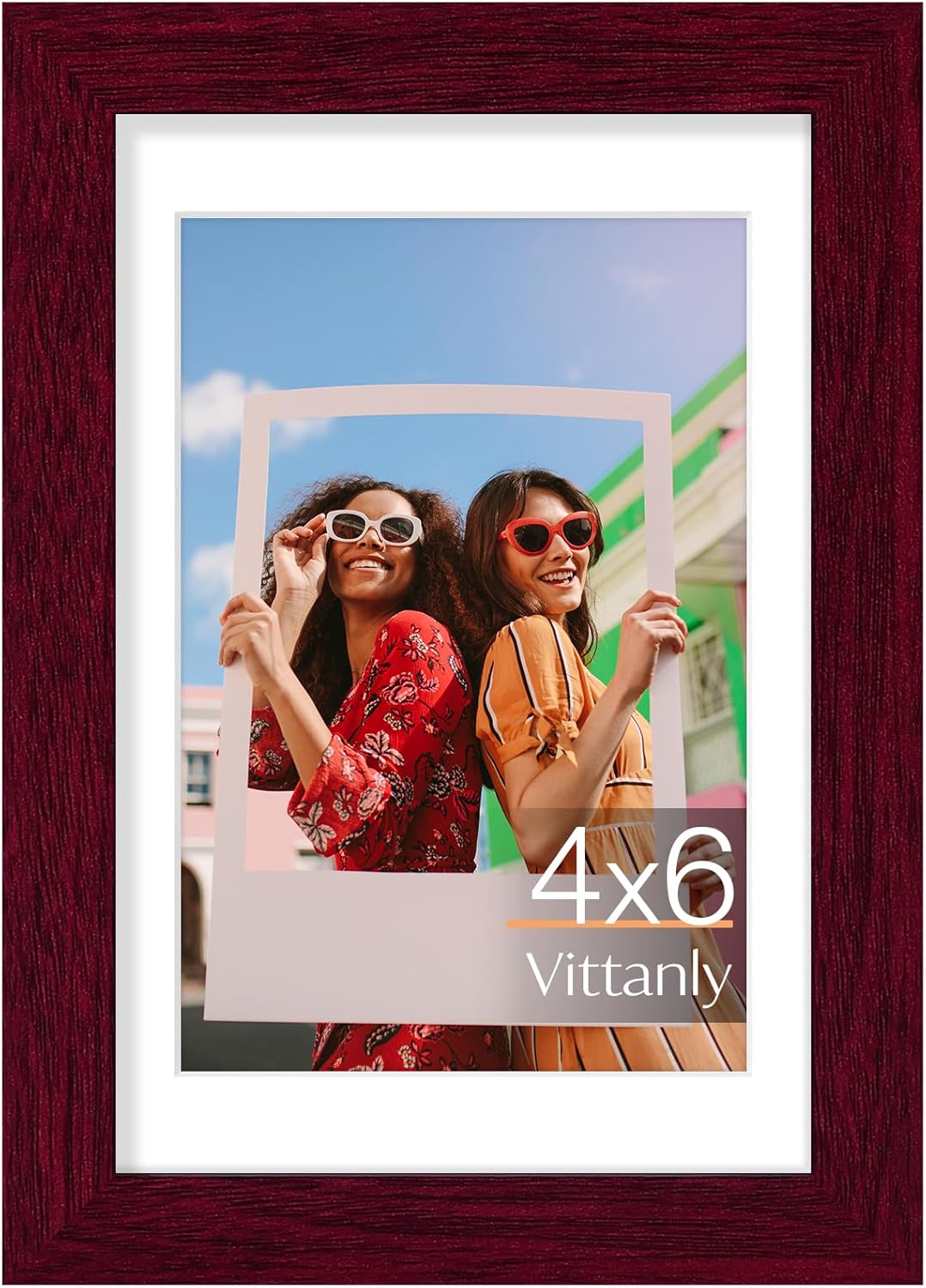 Vittanly 11x14 Picture Frame, Display Pictures 8x10 with Mat or 11x14 without Mat, Photo Frame for Wall Mounting, Black, 1 Pack - Colors B