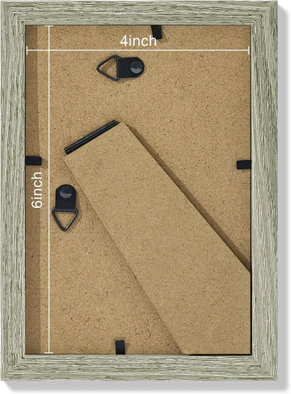 Vittanly 8x10 Picture Frames Set of 9, Shatter Resistant Plexiglass, Display 5x7 Pictures with Mat or 8x10 without Mat, Photo Frames for Wall or Tabletop, Engineered Wood, Black - Colors B