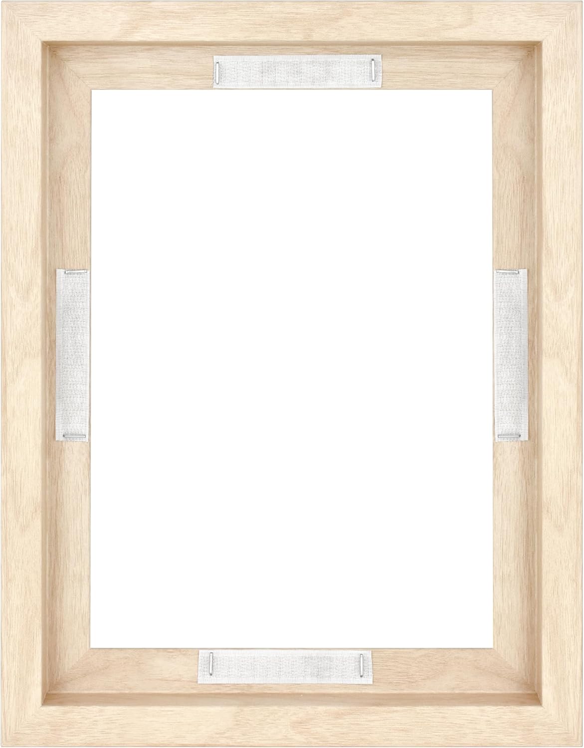 MCS Canvas Float Frames 8x10 Frame, Black Frame for Finished Canvases, Vertical & Horizontal Wall Hanging Frame with Adhesive for Canvas Paintings (1-Pack)