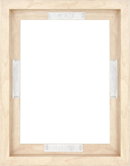 MCS Canvas Float Frames 8x10 Frame, Black Frame for Finished Canvases, Vertical & Horizontal Wall Hanging Frame with Adhesive for Canvas Paintings (1-Pack)