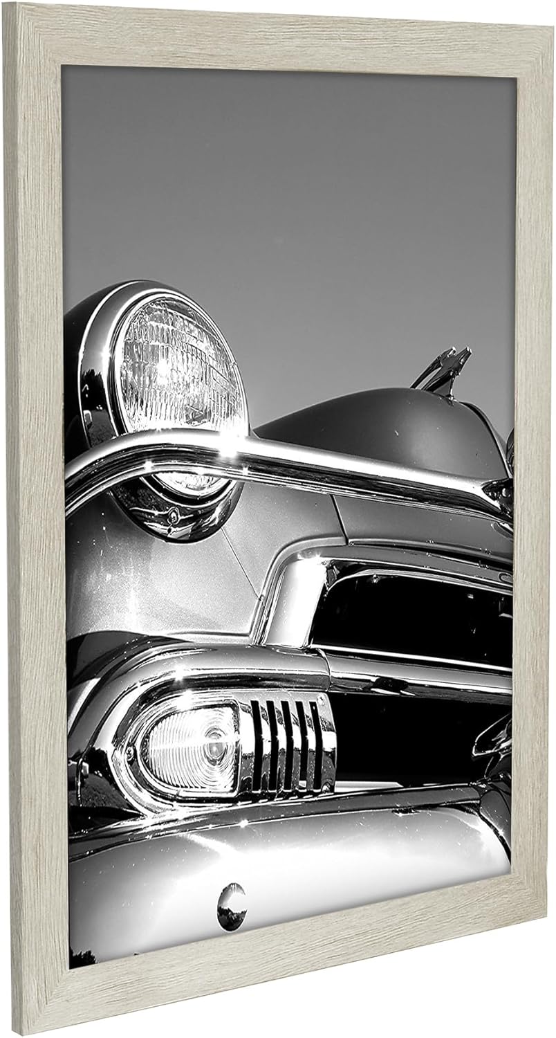 Americanflat 16x20 Picture Frame with Polished Plexiglass - Black Picture Frame - Wide Photo Frames Made of Engineered Wood for Vertical or Horizontal Wall Display - Epic Collection - Black - Colors B