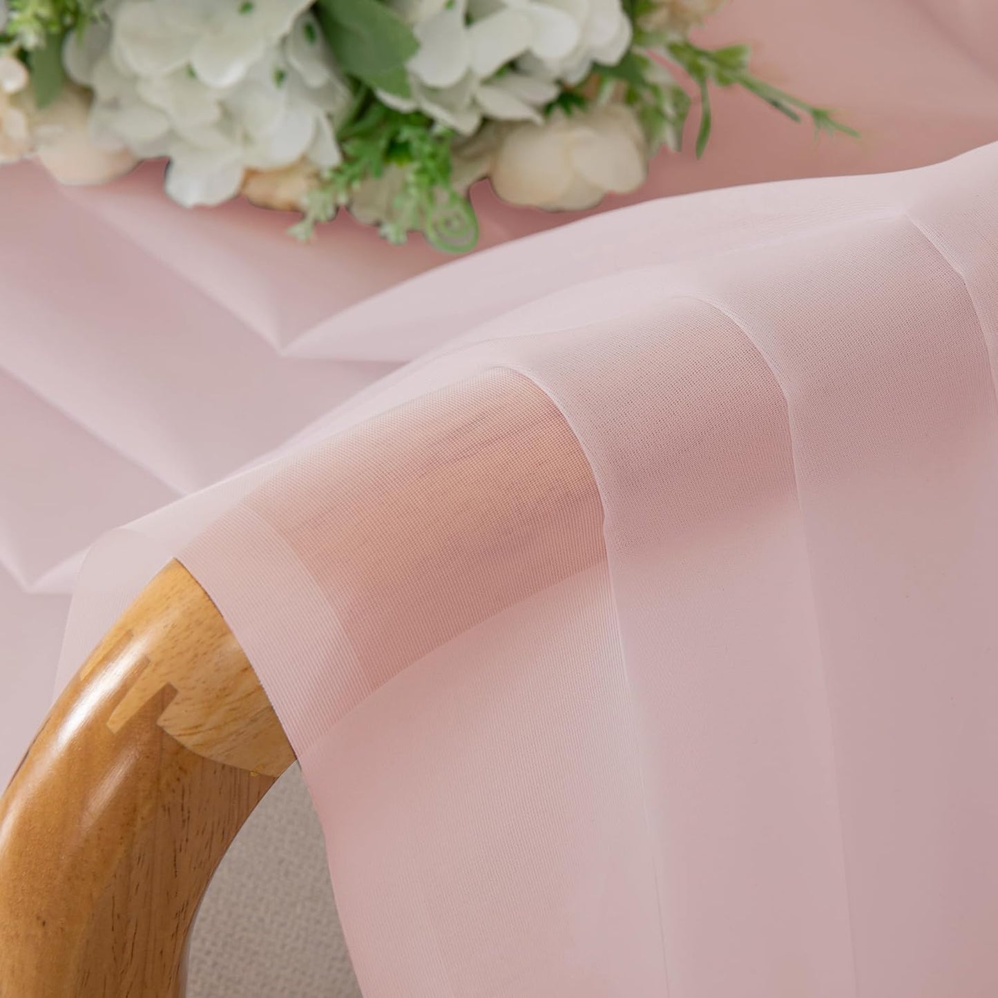 OWENIE Sheer Curtains 84 inches Long 2 Panels Set for Living Room/Bedroom, Rod Pocket Voile Sheer Panel Drapes, White, 2pcs, Each 42" W x 84" L - Colors A