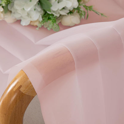 OWENIE Sheer Curtains 84 inches Long 2 Panels Set for Living Room/Bedroom, Rod Pocket Voile Sheer Panel Drapes, White, 2pcs, Each 42" W x 84" L - Colors A