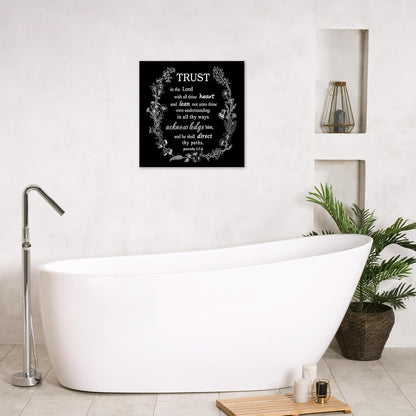 EOBTAIN Zen Flower Canvas Wall Art Bathroom Butterfly and Water Lily Stone Relaxing Spiritual Yoga Framed Wall Art Just Breathe Pictures Canvas Wall Decor for Living Room Bedroom,12x16 Inches
