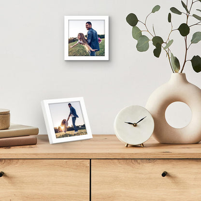 Americanflat 24x36 Poster Frame with Polished Plexiglass - Streamline Collection - Thin Border Picture Frame for Wall Display - Hanging Hardware Included - Black - Colors C
