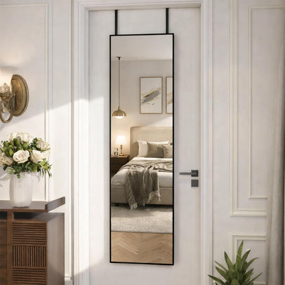 Simple Deluxe Arched Full Length Mirror, 71"x26"Large Floor Mirrors, for Wall Door Bedroom Bathroom Living Room (Gold)