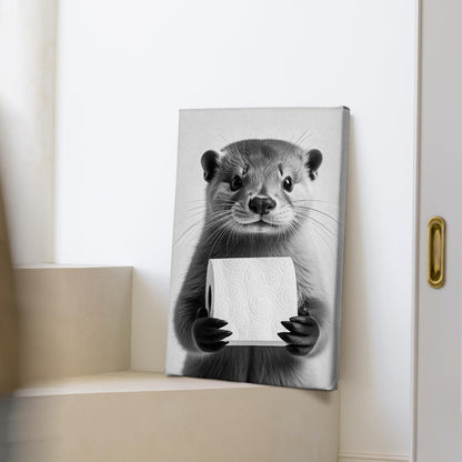 DIHSIEG 12x16 Canvas Wall Art funny bathroom wall art Print Poster Vintage Poster Frameless Floral Can be hung on the Wall Heal Your Heart poster Wall Art Canvas