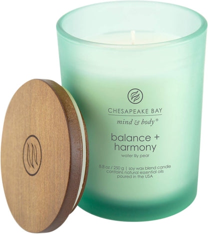 Chesapeake Bay Candle PT40886 Scented Candle Awaken + Invigorate (Lemongrass Eucalyptus) Medium Green Home Décor