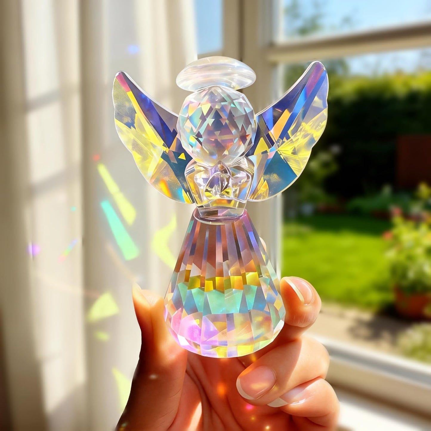 HDCRYSTALGIFTS 3.3'' Crystal Bird Figurine Collectible Art Glass Animal Figurines Table Home Decor Paperweight Valentine’s Day for Women