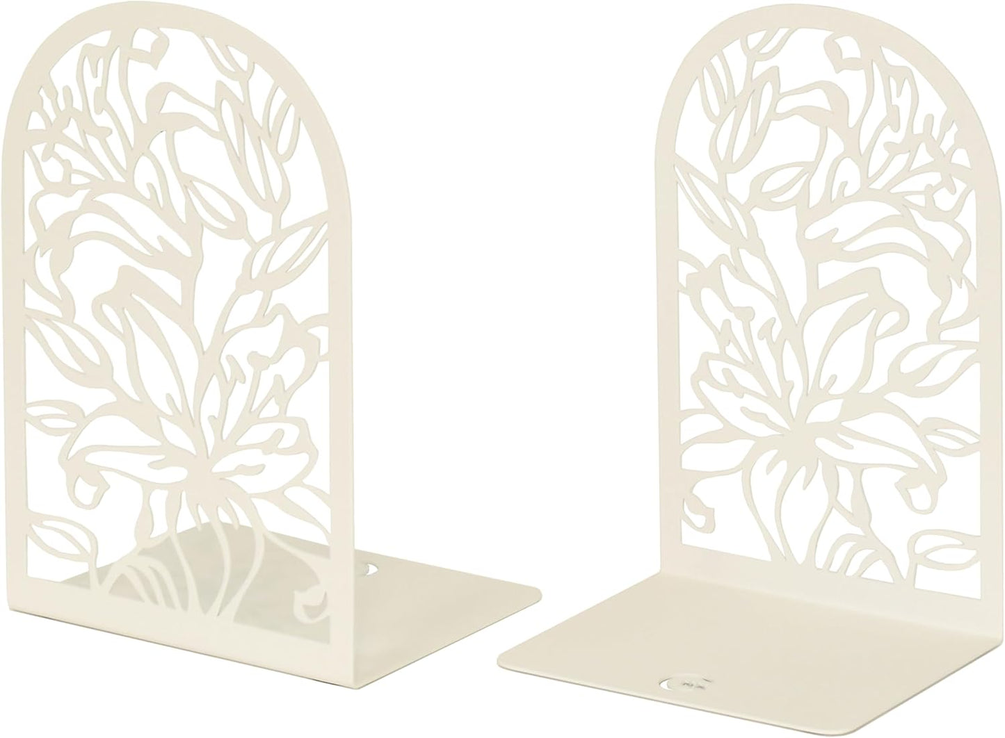 CNK Premium BookEnds - Heavy Duty Metal Book Stoppers for Home Office, Decorative Book Shelf Holders (Hummingbird Black)