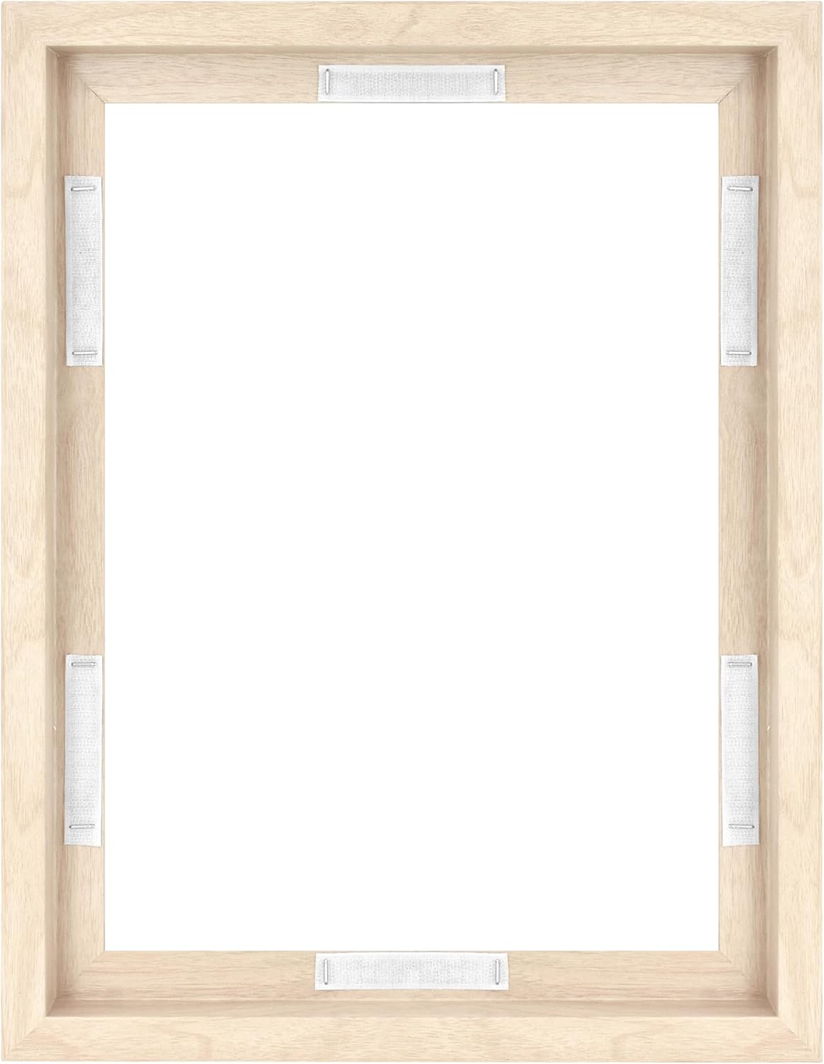 MCS Canvas Float Frames 8x10 Frame, Black Frame for Finished Canvases, Vertical & Horizontal Wall Hanging Frame with Adhesive for Canvas Paintings (1-Pack)