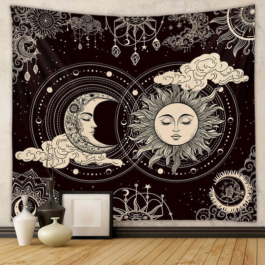 Vintage Flowers Tapestry 48”x36”, Long Vertical Wall Hanging Reference Illustrative Botanical Tapestries for Bedroom Aesthetic Floral Tapistry Botanical Plants Tapestry Wall Hanging Cute Bedroom Decor