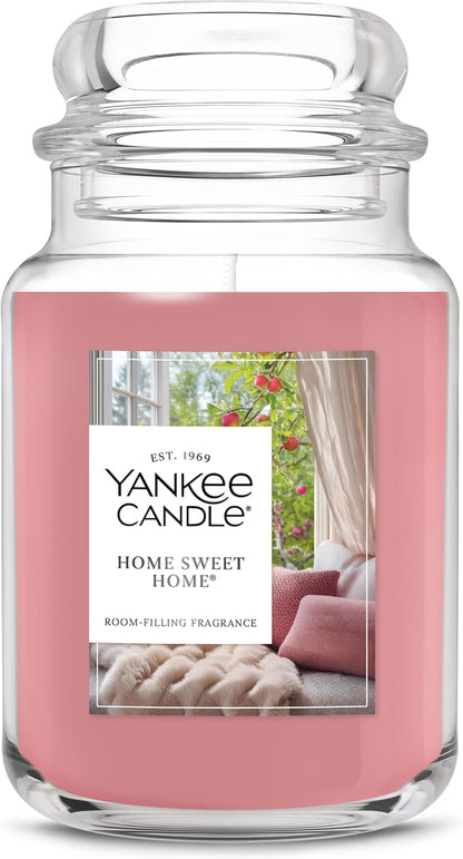 Yankee Candle Sugared Cinnamon Apple, Scented Candle, 22oz Large Jar with up to 150 Hour Burn Time, Giftable