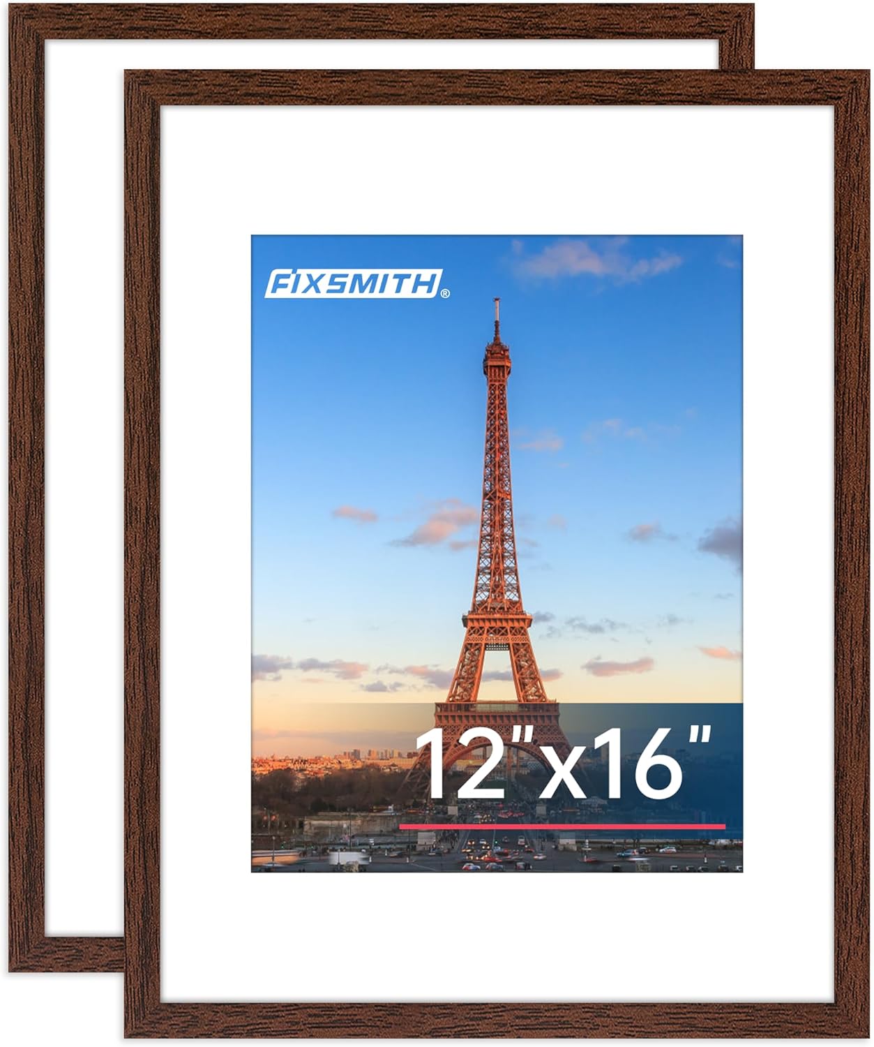 FIXSMITH 10 Pack Picture Frames Collage Wall Decor for Mounting or Tabletop Display, Gallery Wall Frame Set with Two 8x10 Black Frames, Four 5x7 Frames and Four 4x6 Frames, Multi-Pack Photo Frame Set