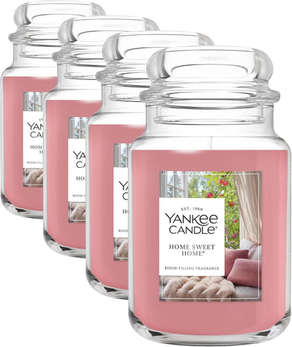 Yankee Candle Sugared Cinnamon Apple, Scented Candle, 22oz Large Jar with up to 150 Hour Burn Time, Giftable