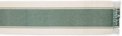 DII Dobby Stripe Woven Table Runner, 13x72-inch, French Blue