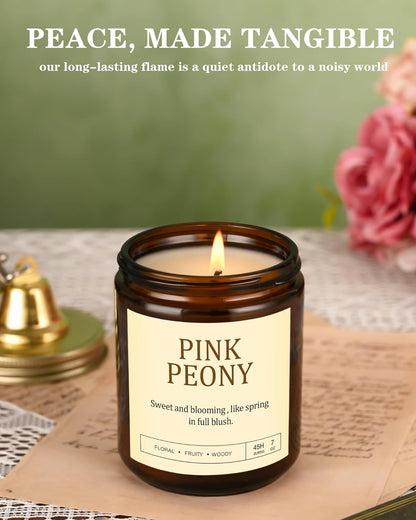 4 Pack Scented Candles Gifts for Women: 28oz Natural Soy Candles for Home Scented, Up to 200H Burning, Aromatherapy Candle Set, Jar Candle Gift Set for Spa Bath Meditation Birthday Valentine's Gifts
