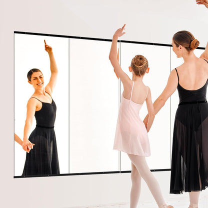 TRAHOME Full Length Floor Mirror 56"x15", Standing Mirror with Aluminum Frame, Large Body Mirror for Bedroom, Living Room and Bathroom, Black