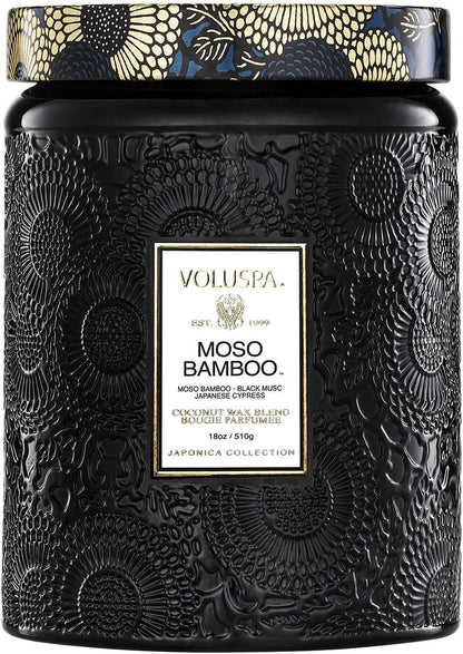 Voluspa Baltic Amber Candle, 18 oz, Coconut Wax Blend, Scented Candles for Home, 100 Hour Burn Time, Candle Jar