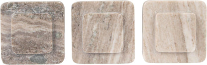 Bloomingville Heavy Duty Marble Bookends, Beige, Set of 2