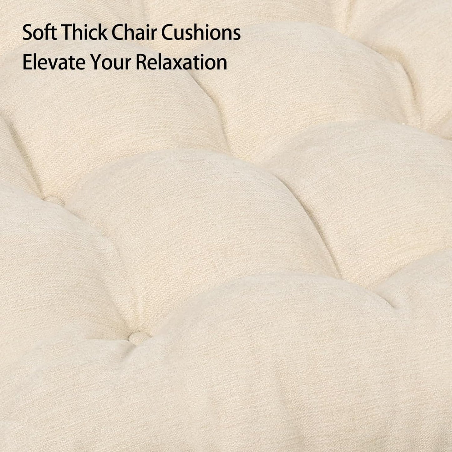 Recliner Cushions for Elderly, 20x20x5 Inch Thick Chair Cushion Patent Design Soft Tufted Dual Layer Booster Seat Cushions for Seniors Recliner Risers Taupe 1P