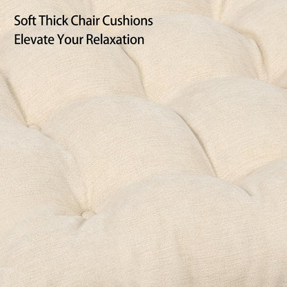 Recliner Cushions for Elderly, 20x20x5 Inch Thick Chair Cushion Patent Design Soft Tufted Dual Layer Booster Seat Cushions for Seniors Recliner Risers Taupe 1P