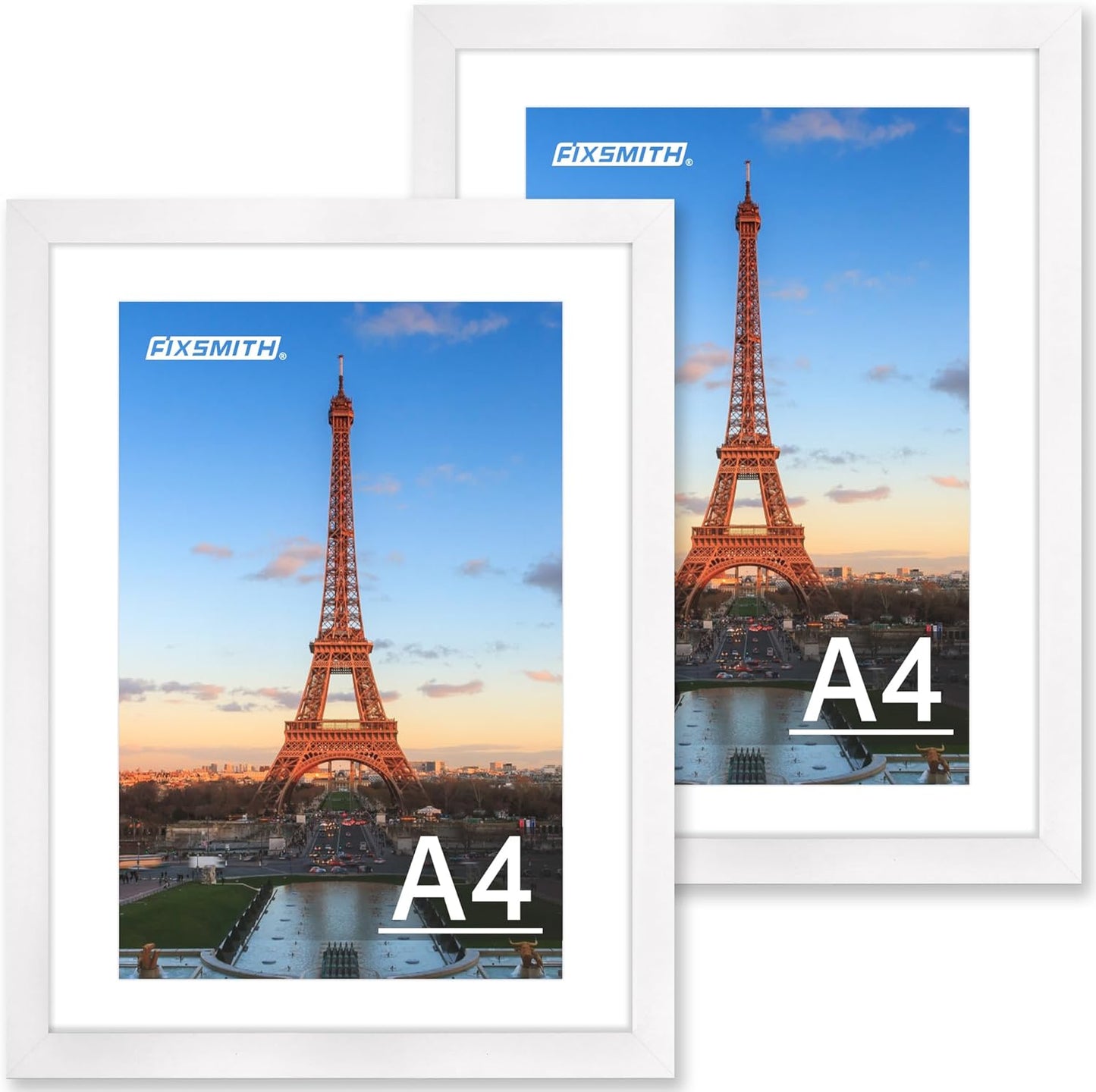 FIXSMITH 10 Pack Picture Frames Collage Wall Decor for Mounting or Tabletop Display, Gallery Wall Frame Set with Two 8x10 Black Frames, Four 5x7 Frames and Four 4x6 Frames, Multi-Pack Photo Frame Set