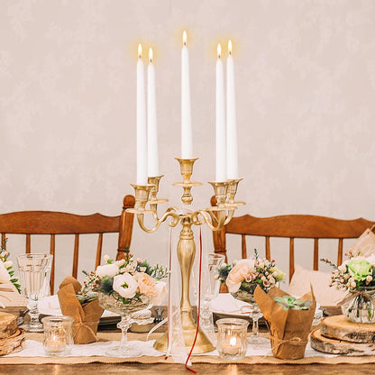 KONNI 0.87×10 Inch Ivory Taper Candles, Unscented and Smokeless Tall Candlesticks, 10 Pack Tapered Candles with Cotton Wicks, Long Burning, Ideal for Weddings, Dinner Parties, and Home Décor