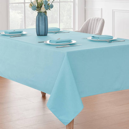 Veblandy Rectangle Tablecloth Waterproof Linen Textured Table Cloth Stain and Wrinkle Resistant Washable, Decorative Fabric Table Cover for Dining, Party and Camping (Sage Green, 52 * 70)