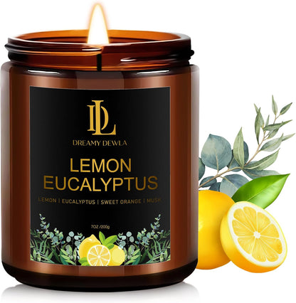 Scented Candles Set, 4 Pack Soy Candles for Home Scented, Candle Gifts for Men Women, Scents of Pineapple Cocktail/Coconut Vanilla/Pink Sands/Bahamian Breeze