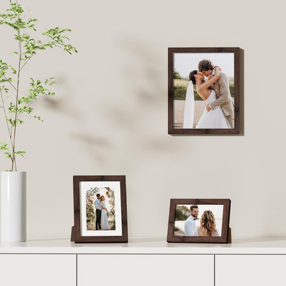 Vittanly 11x14 Picture Frame, Display Pictures 8x10 with Mat or 11x14 without Mat, Photo Frame for Wall Mounting, Black, 1 Pack - Colors B