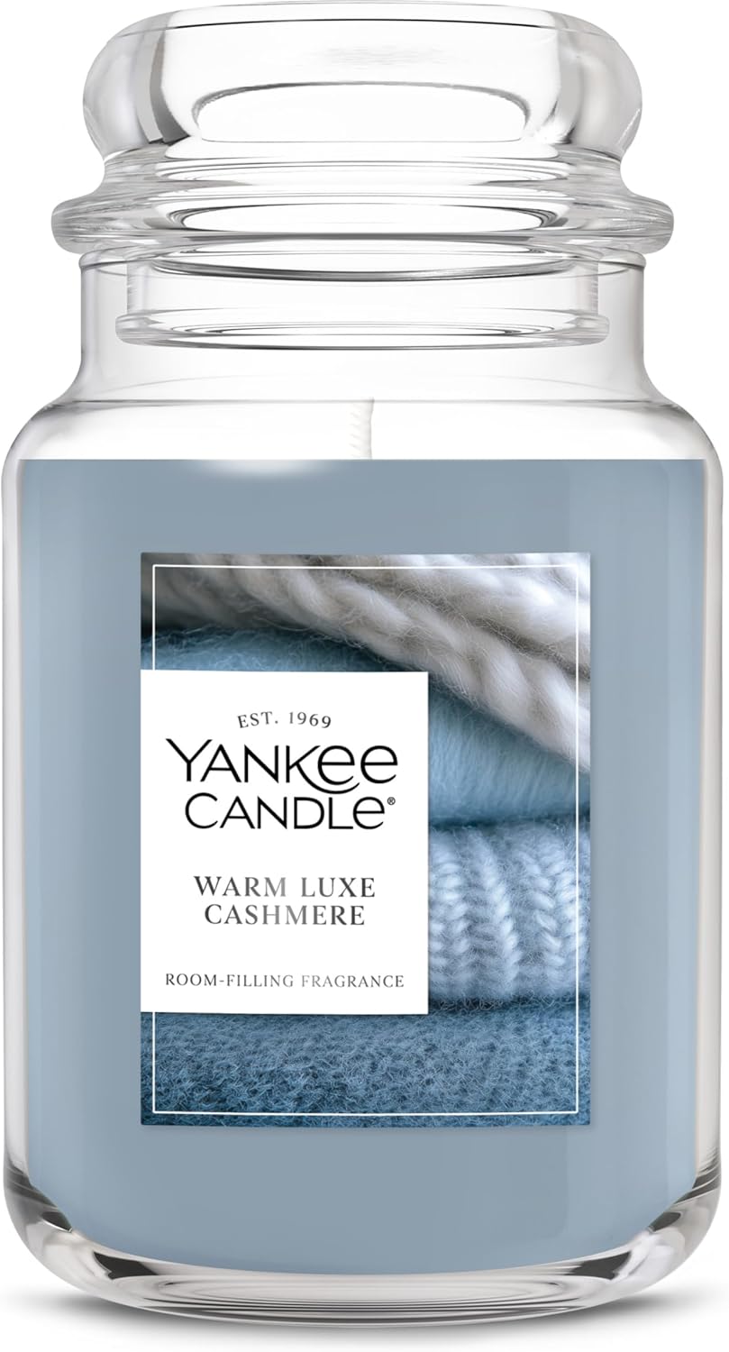Yankee Candle Sage & Citrus, Scented Candle, 22oz Large Jar with up to 150 Hour Burn Time, Giftable, Birthdays