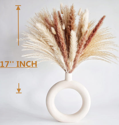 40" inch 10 Stems Pampas Grass Decor Tall, Pampas Grass Bouquet, Natural Dried Flowers for Wedding, Natural Home Decor, Wall Grass, Glam Decor
