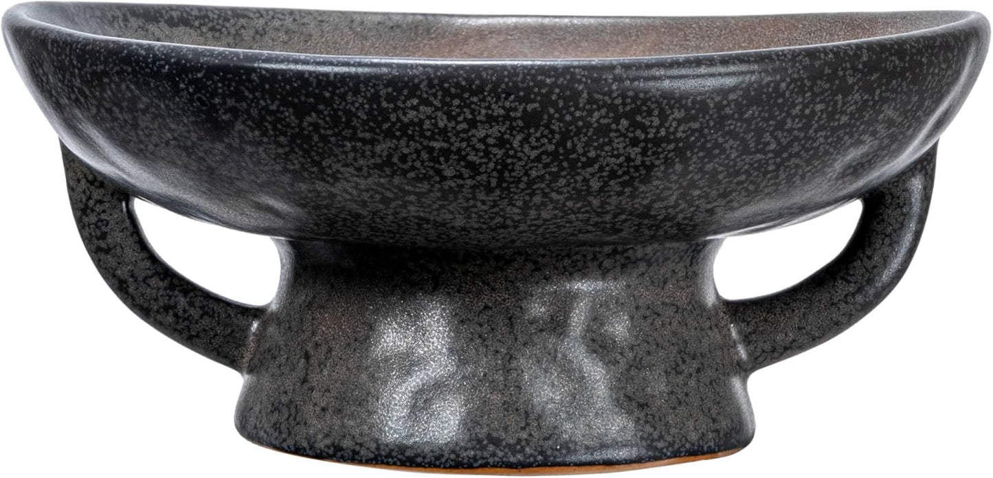 Creative Co-Op Stoneware Bowl w Reactive Glaze, White
