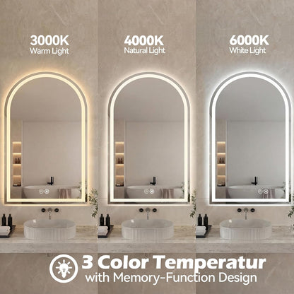 NEWBULIG 20IN Round Bathroom Wall Mirror, Modern Vanity Mirrors for Over Sink, HD Glass Decorative for Entryway, Bedroom & Living Room, Gold