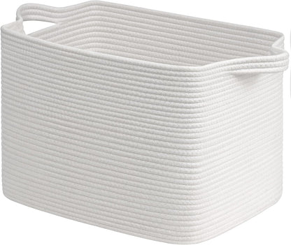 Goodpick Cube Storage Bins - Towel, Book, Cloth, Shoes, Closet Shelf Woven Baskets for Office, Baby Laundry, Toys, 13''x10''x9''