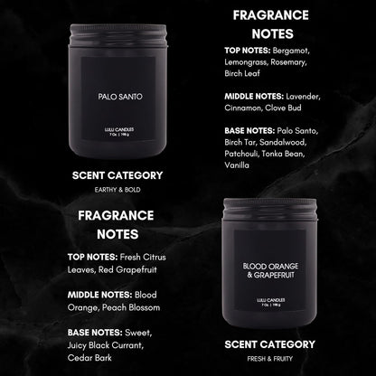 Lulu Candles | Jasmine, Oud & Sandalwood | Luxury Scented Soy Jar Candle | Hand Poured in The USA | Highly Scented & Long Lasting (9 Oz.)