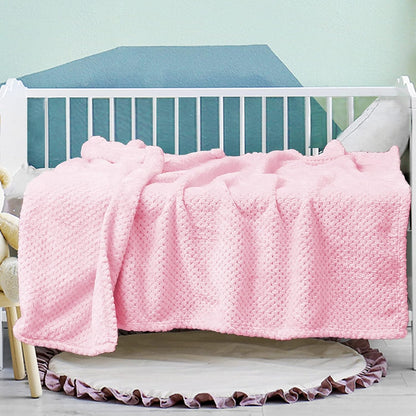 Exclusivo Mezcla Fleece Throw Blanket Extra Large, Super Soft and Warm Blankets for Couch, Sofa and Bed Waffle Textured, Cozy, Fuzzy and Lightweight (Slate Blue, 50x70 Inches)