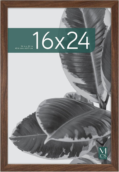 MCS Studio Gallery 16x24 Poster Frame Black Woodgrain Engineered Wood, Vertical & Horizontal Wall Hanging Large Picture Frame for Photos, Posters & Art Prints (1-Pack)