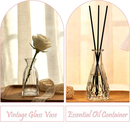Glass Bud Vase Set of 32 pcs,Bud Vases in Bulk,Small Vases for Centerpieces, Mini Flower Vase Bulk for Rustic Wedding Home Table Decorations