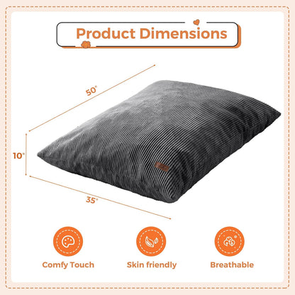 MAXYOYO 3 in 1 Kids Bean Bag Chair Couch, Convertible Chair Folds from Bean Bag to Lounger, Child Floor Sofa for Gaming, Reading, Floor Mattress with High-Density Foam Filling