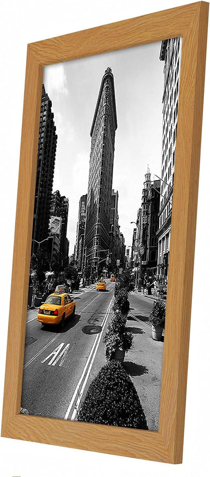 Americanflat 12x18 Poster Frame with Shatter-Resistant Glass - Signature Collection - Gallery-Style Frames Made of Engineered Wood - Photo Frame for Wall Display - Black - Colors C