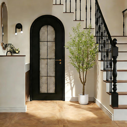 Artificial Olive Tree 7FT, Faux Olive Tree Indoor with Natural Wood Trunk & Dense Leaves, Tall Fake Olive Tree for Living Room, Office, Entryway Decor