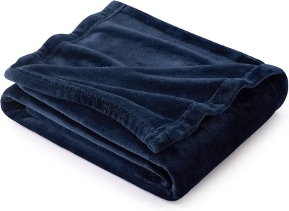 Bedsure GentleSoft Fleece Throw Blanket for Couch Grey - Lightweight Plush Fuzzy Cozy Soft Blankets and Throws for Sofa, Couch, Travel, Camping, 50x60 inches - Colors B