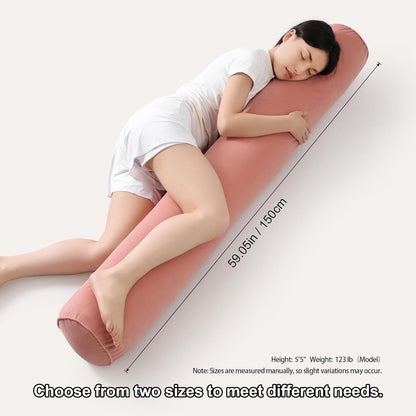 Body Pillow for Adults,Long Round Pillow,Big Cylindrical Pillow,Large Full Bolster Pillows for Side Sleepers (Steel Gray, 47.24"*7.87")