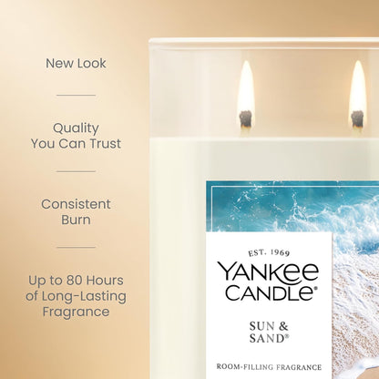 Yankee Candle Large Tumbler Scented Candle with up to 80 Hour Burn Time, Premium Plant Wax Blend for Consistent Burn, 20 oz Tumbler Candle with Room Filling Fragrance, Midsummer's Night