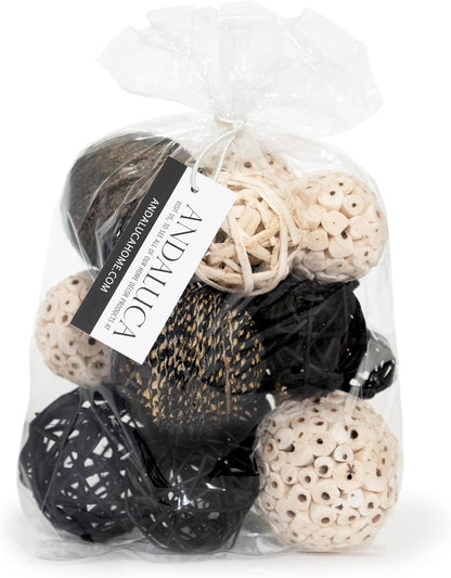 ANDALUCA Decorative Balls Bag Bowl Filler Home Decor (Beige)