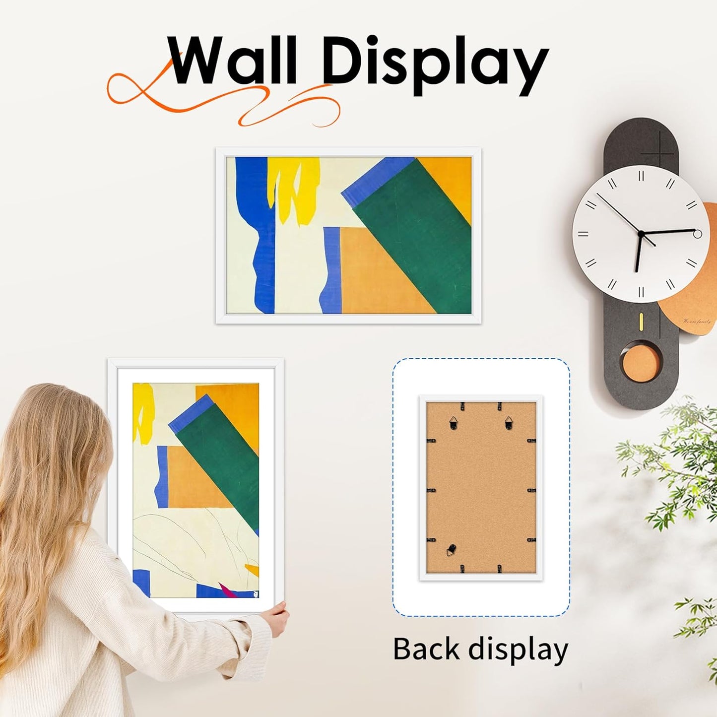 FIXSMITH 10 Pack Picture Frames Collage Wall Decor for Mounting or Tabletop Display, Gallery Wall Frame Set with Two 8x10 Black Frames, Four 5x7 Frames and Four 4x6 Frames, Multi-Pack Photo Frame Set