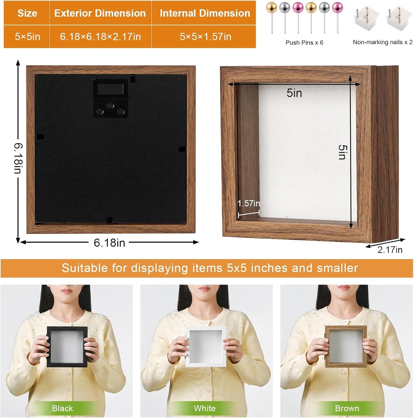 8x10 Deep Shadow Box Picture Frame Display Case with Linen Back and Stand,Real Glass Black Shadow Memory Box Frame 8x10 for Flower Baby Pet Wedding Photo Art Craft Memorial Wall Decor Gift