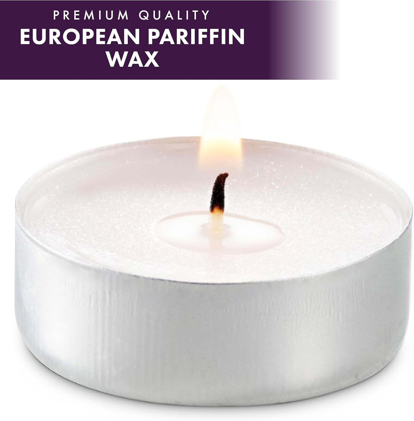 MontoPack Unscented Tea Light Candles 45 Pack | 4 Hours, White, Smokeless, Dripless Small Votive Paraffin Tealights | Long-Lasting for Home, Shabbat, Weddings, Events, Emergencies | Mini Candles Bulk